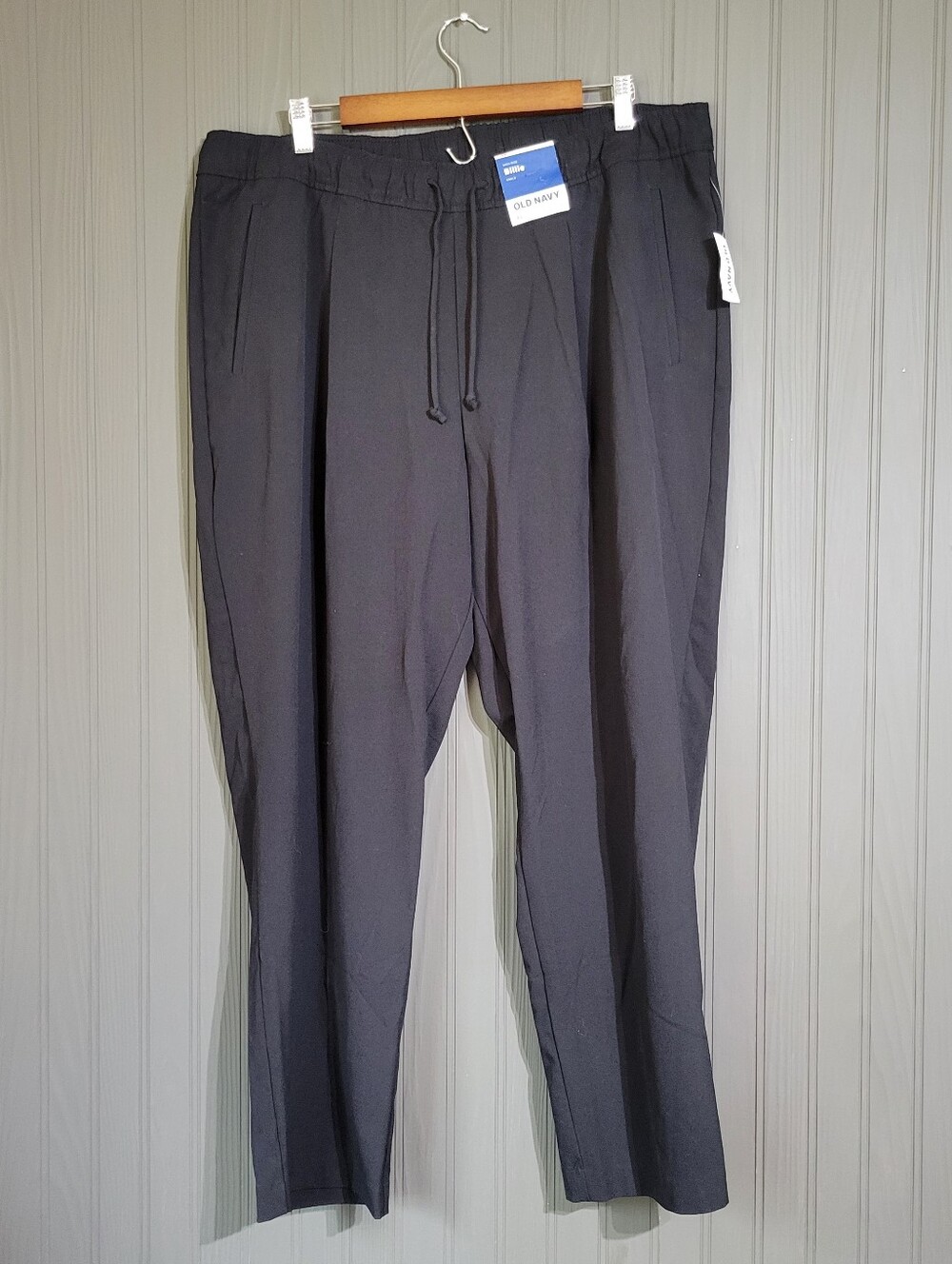 NWT Old Navy Billie Ankle Pants High-Rise Pockets Black Women's Plus 1X